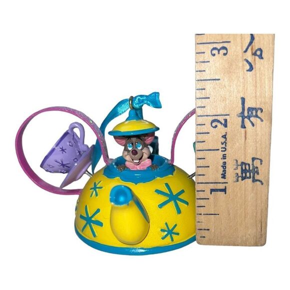 DISNEY PARKS Alice Wonderland All Ear Hat Dormouse Mad Tea Party Ride Ornament - Picture 7 of 7